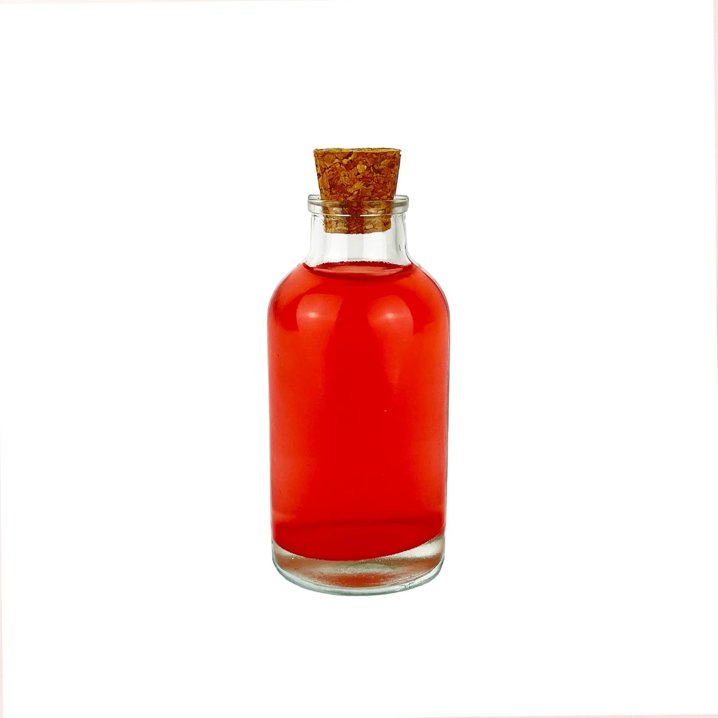 25 x Mini Glasflaschen mit Korken, 100 ml / 25 St