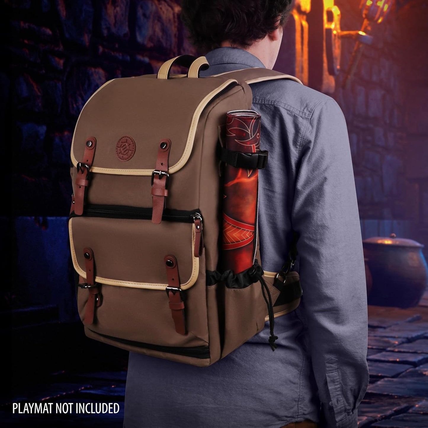 Sammelkarten-Aufbewahrungsbox-Rucksack, Einheitsgrösse Bräunen