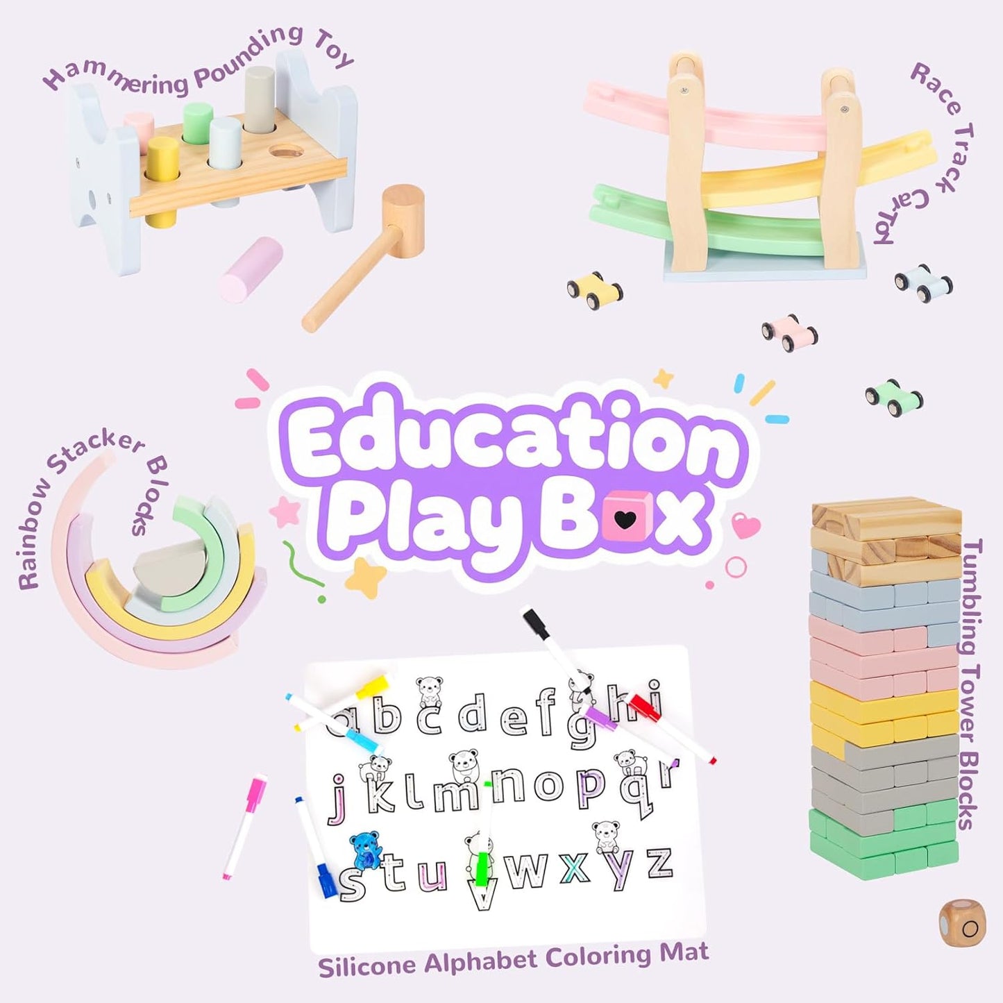 Montessori Holzspielzeug-Set, Set2
