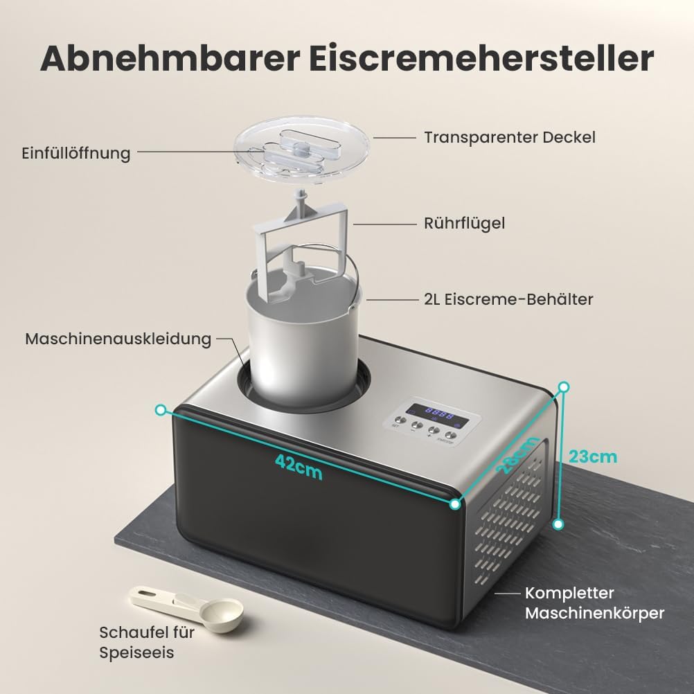 Eismaschine mit Kompressor