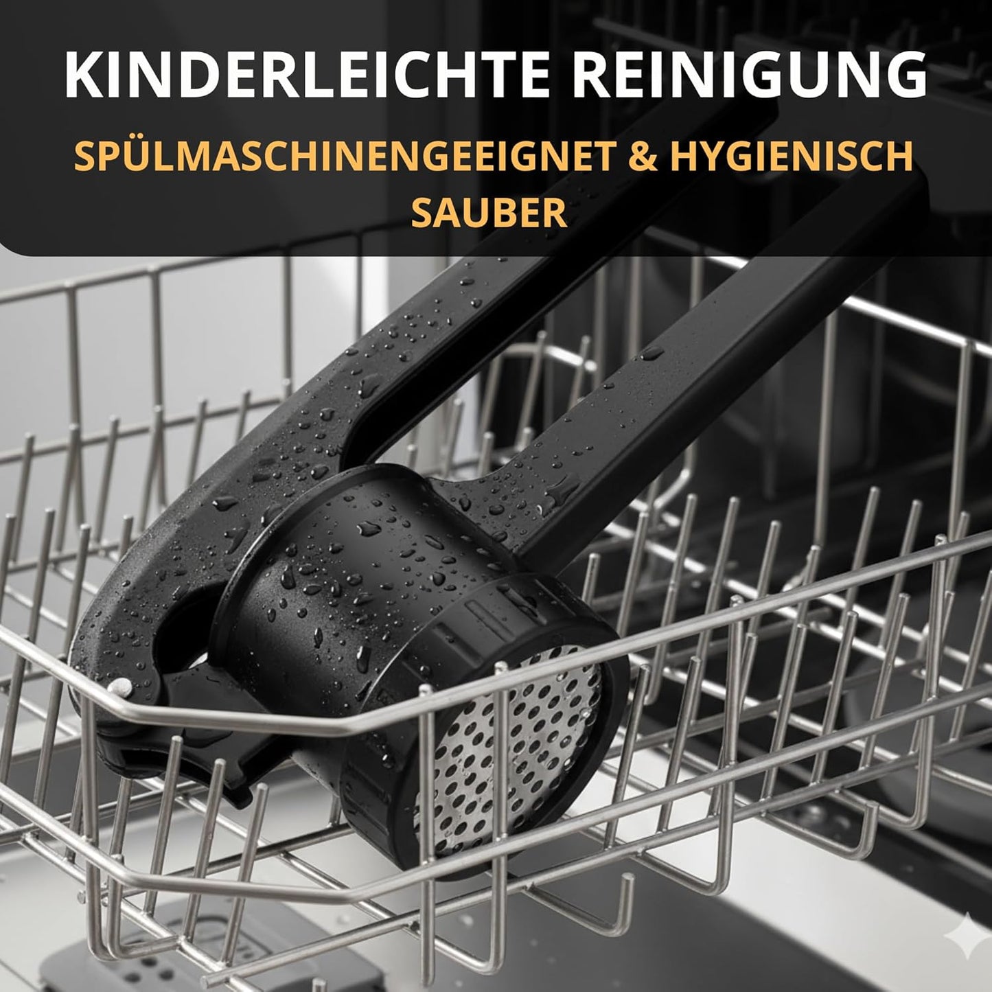 Spätzle- und Kartoffelpresse mit 3 Einsätzen, Spätzle & Kartoffelpüree