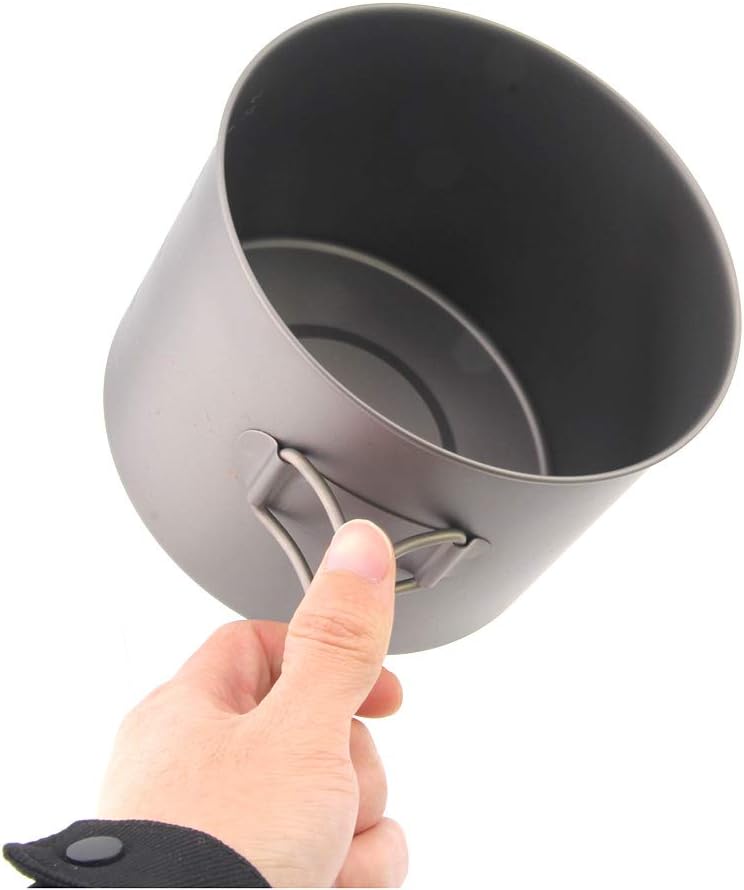 Ultraleichter Titan-Topf mit Deckel, 1300ml