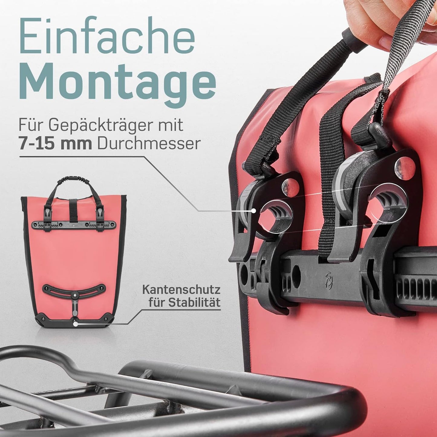 Velo-Einkaufstasche, Rot