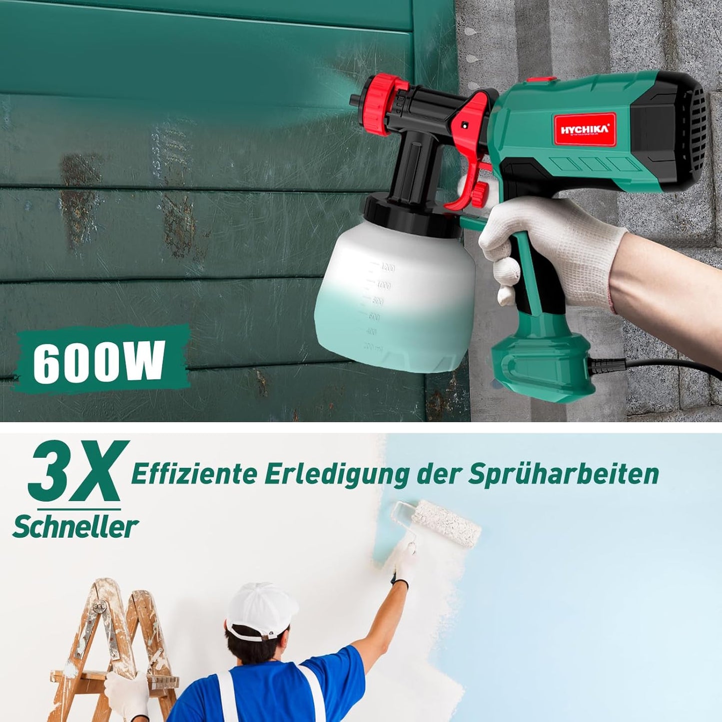 Farbsprühsystem, 600W Pistola Pintura