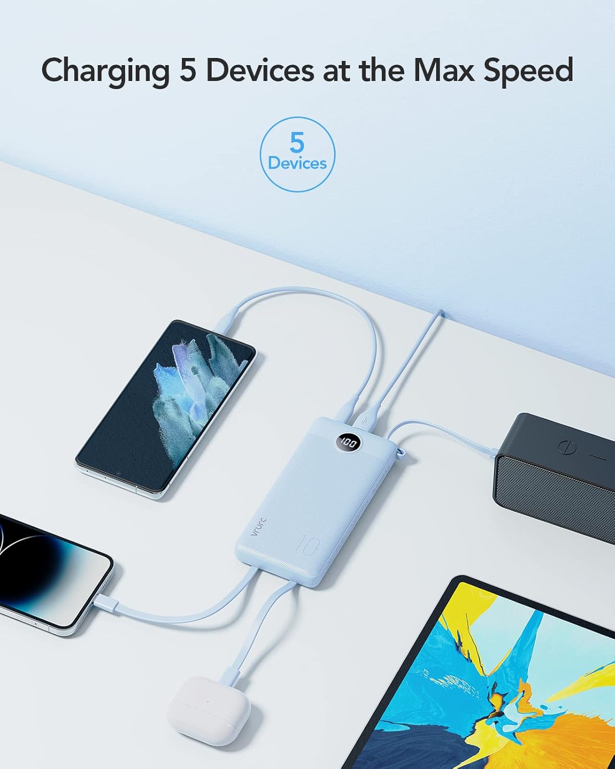Powerbank, Blau