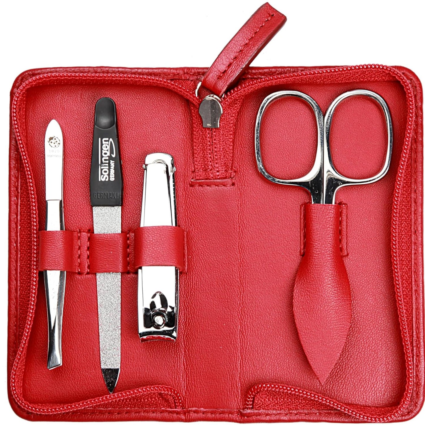 4-teiliges Maniküre Set, Rot