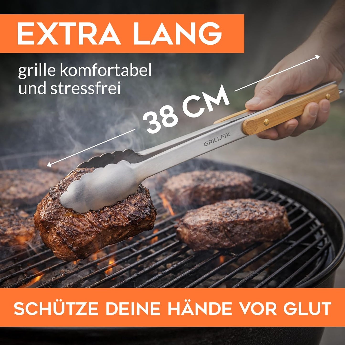 3-teiliges Grillbesteck-Set