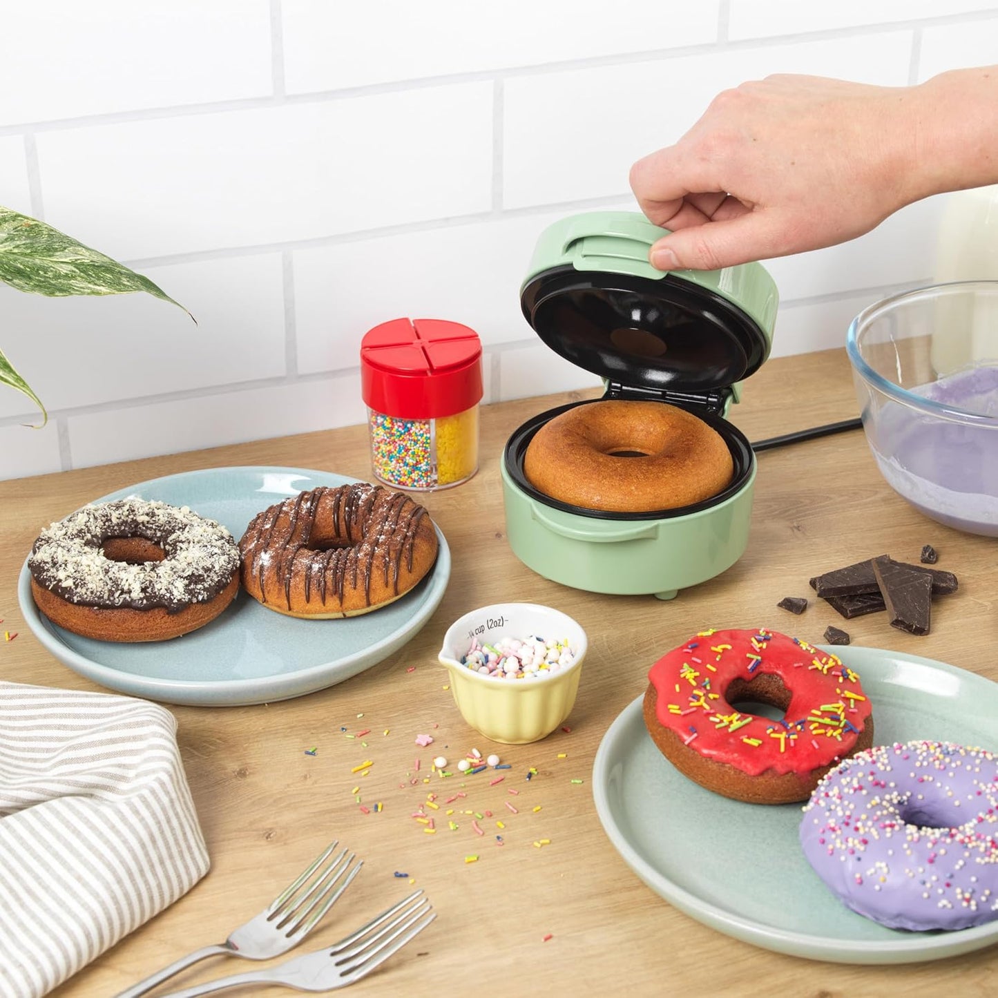 Donut-Maker mit Antihaftbeschichtung, EU Stecker