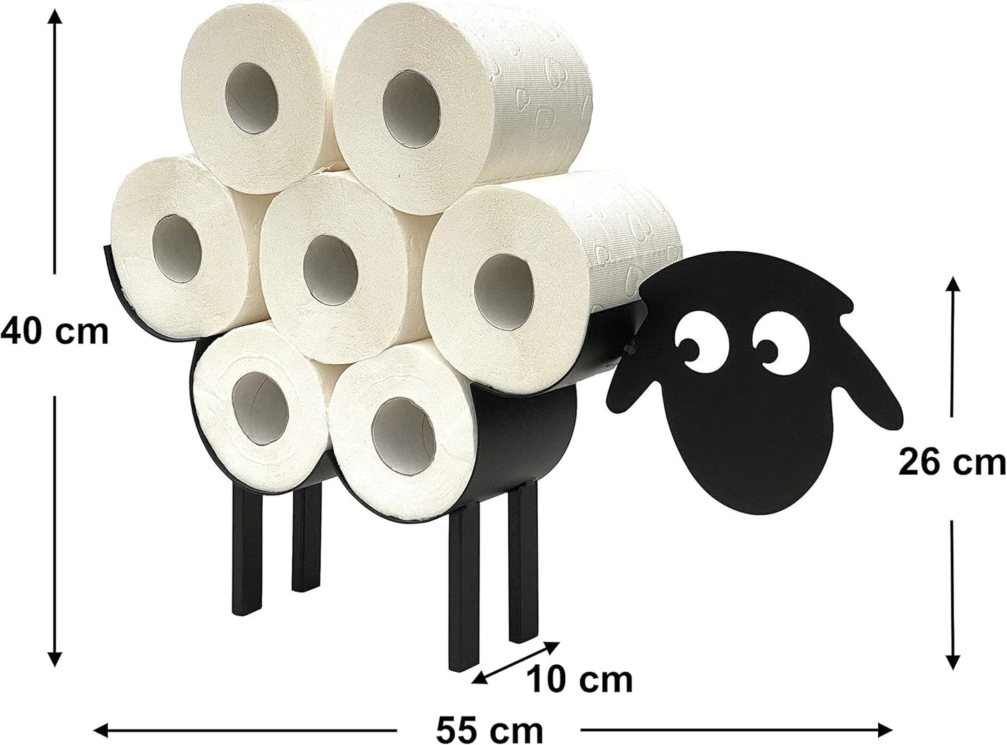 Freistehender Toilettenpapierhalter Schaf