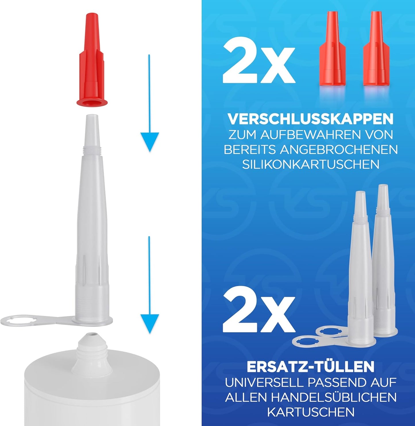 Profi Kartuschenpresse und Fugenglätterset, KISTEK® Basic Bundle