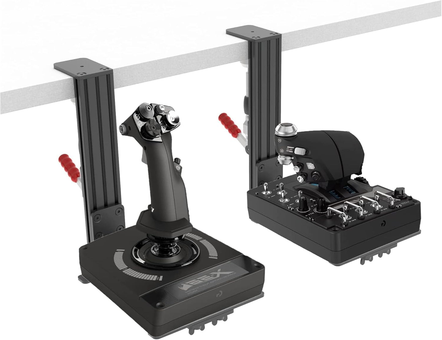 Hotas Schreibtischhalterung für Flug-Sim-Controller (2 Stück)