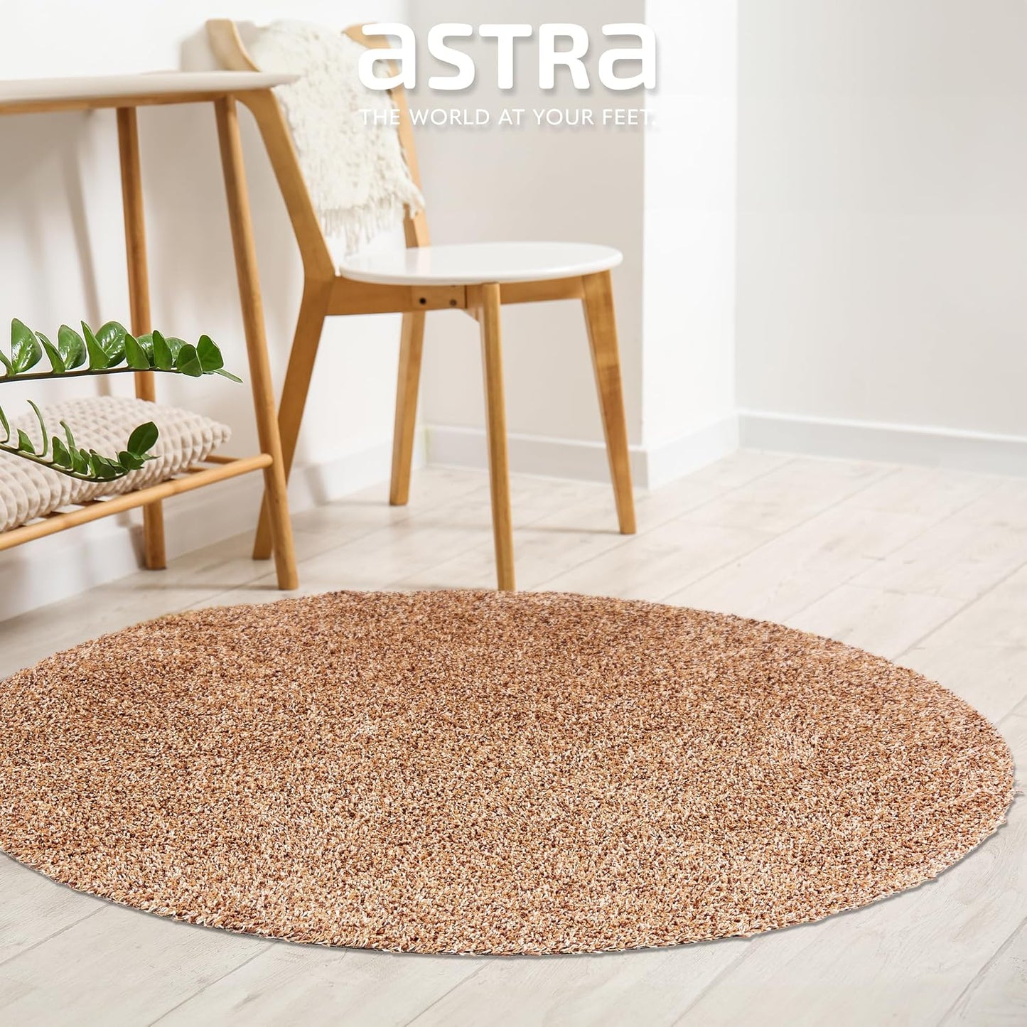 Runde Schmutzfangmatte, ca. 80 cm rund Beige