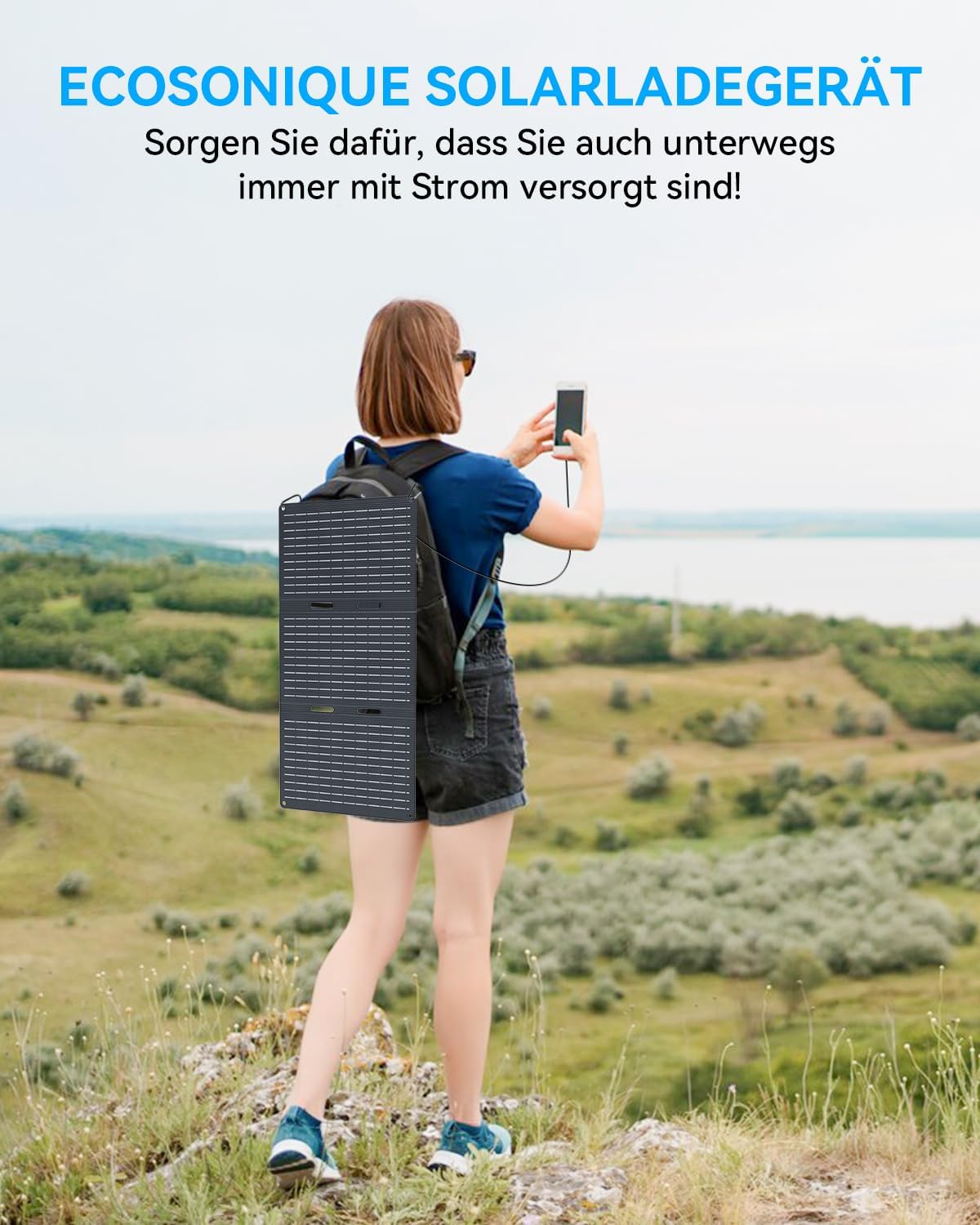 Faltbares Solarpanel für Handy & Kamera, 30W