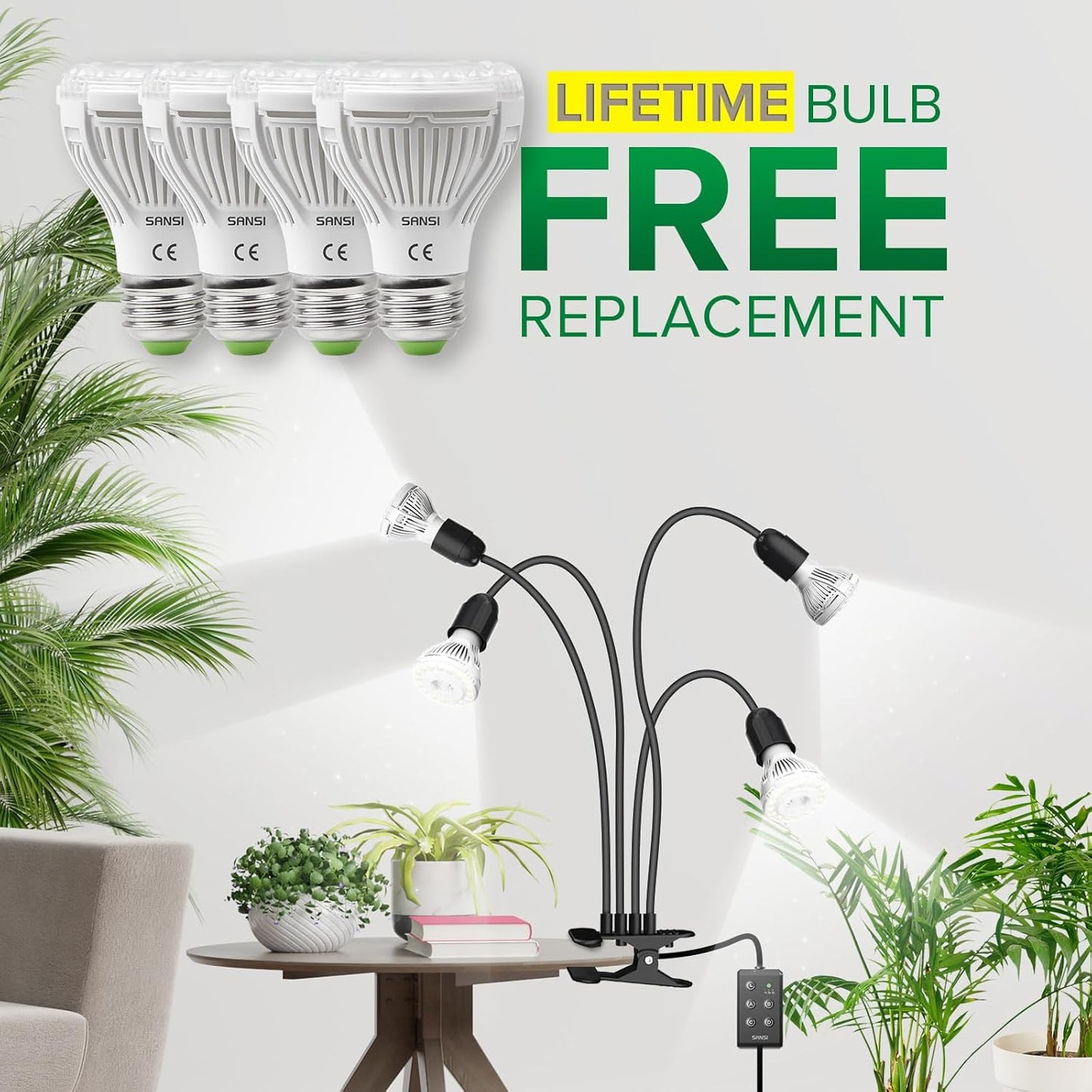 LED-Pflanzenlampe, 40W mit Timer