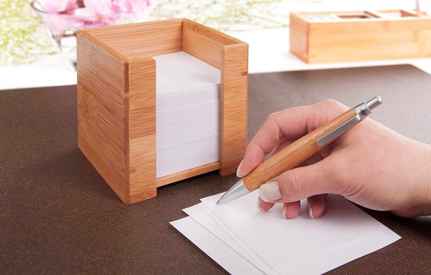 Zettelbox mit 900 Blatt Papier, Zettelbox