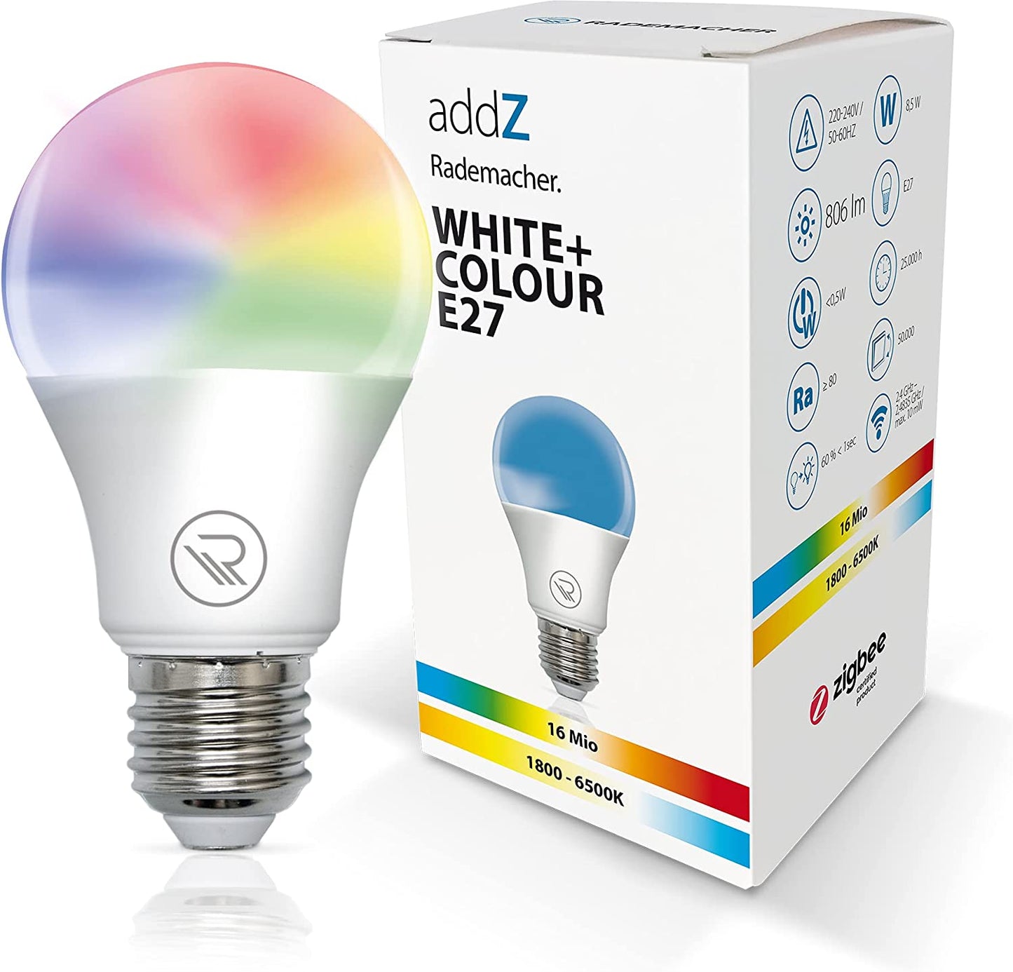 addZ White + Colour E27 LED, LED-Lampe, RADEMACHER E27 - Birne