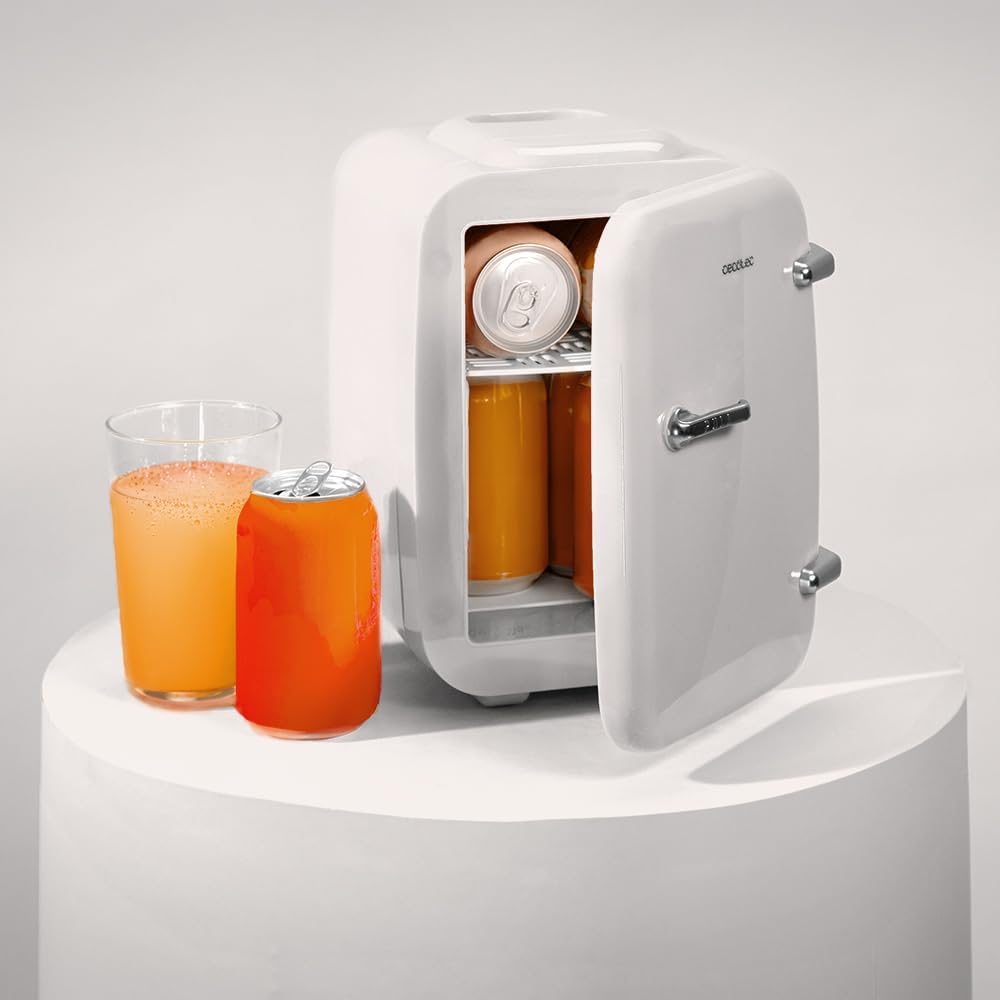 Mini-Kühlschrank Bolero mit Heizfunktion, 4 L | Habana Weiss