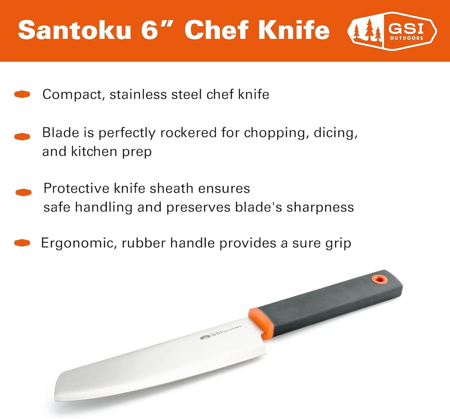 Santokumesser mit Klingenschutz