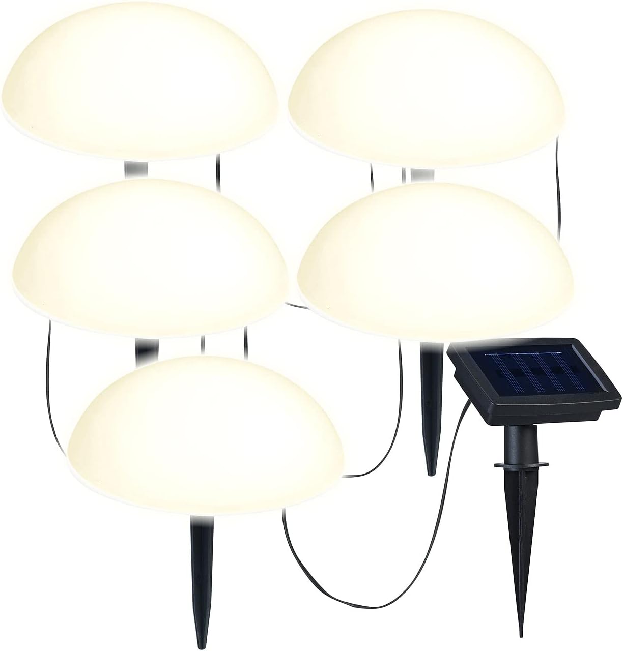 Solar-Bodenlichterkette mit Lichtsensor