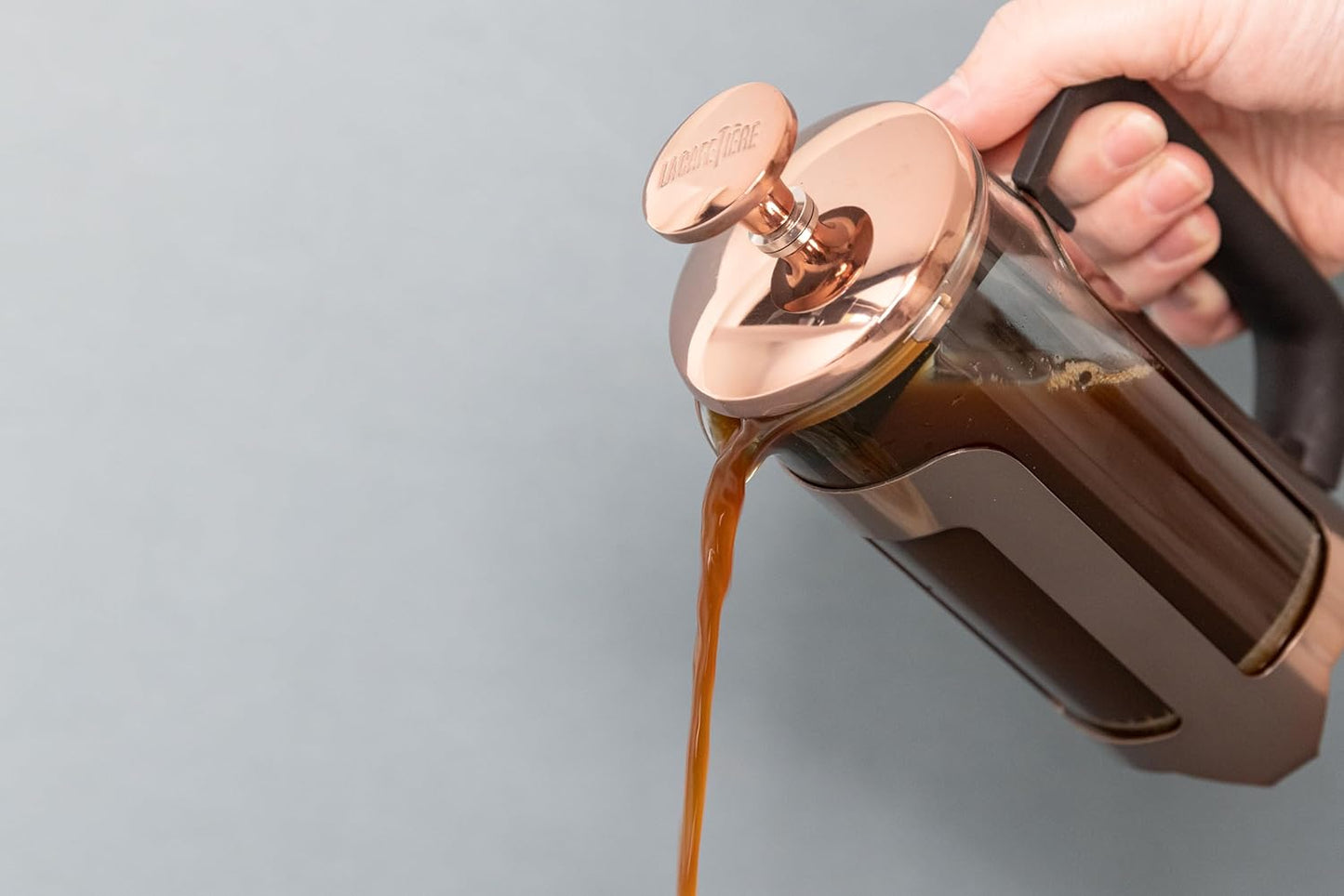 Roma French Press, Three Cup Kupferfarben