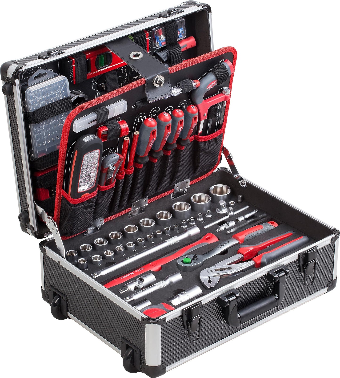 Werkzeugtrolley mit 230-teiligem Werkzeug-Set, 230 Teile