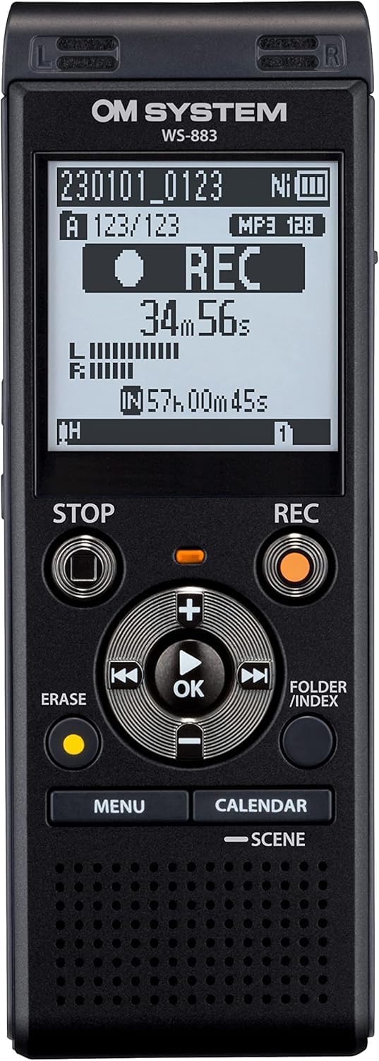 Digitaler Voice Rekorder WS-883 mit Stereomikrofonen, 8GB