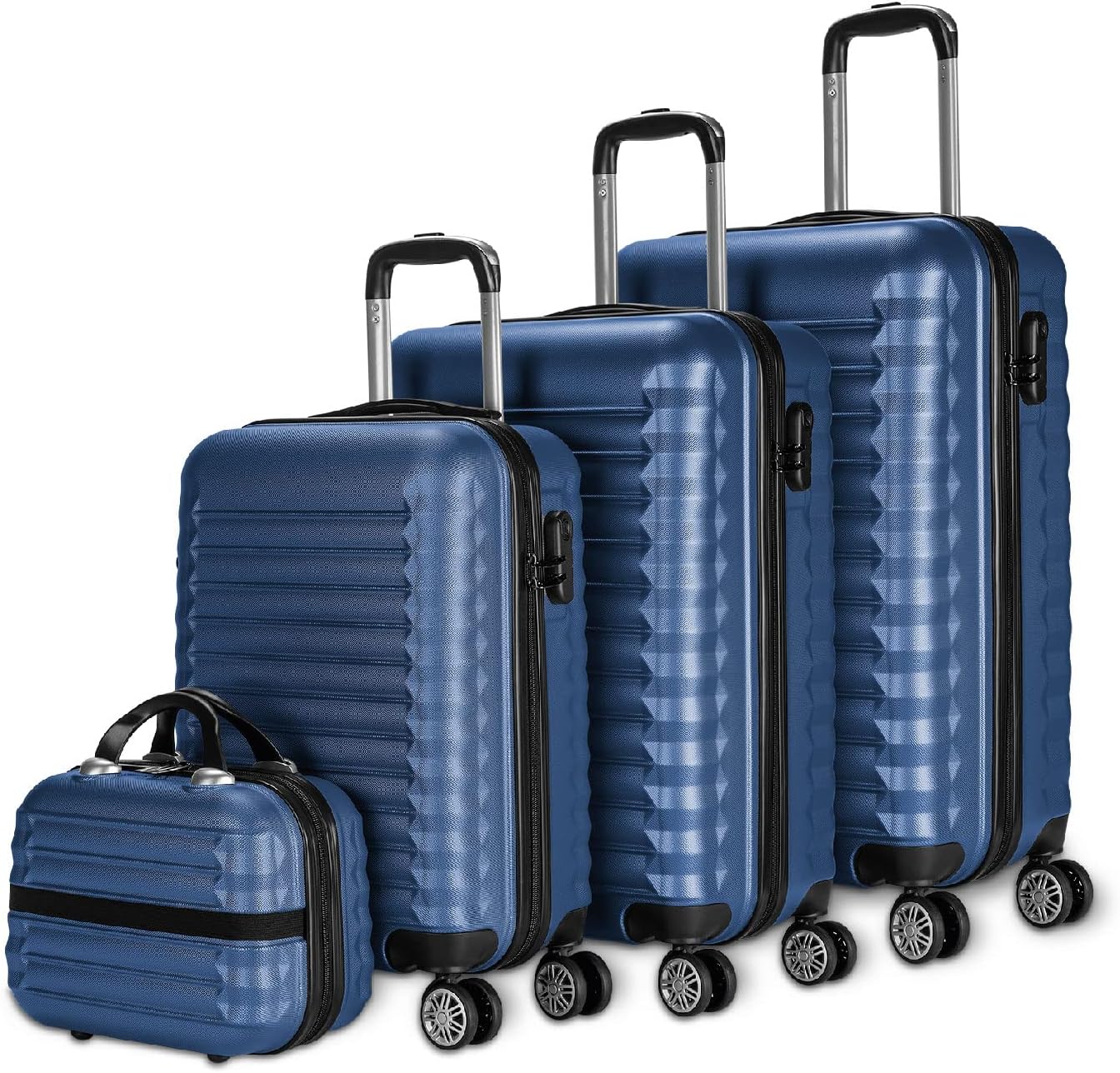 Gepäck-Set, 2. Dunkelblau, 4 Stück