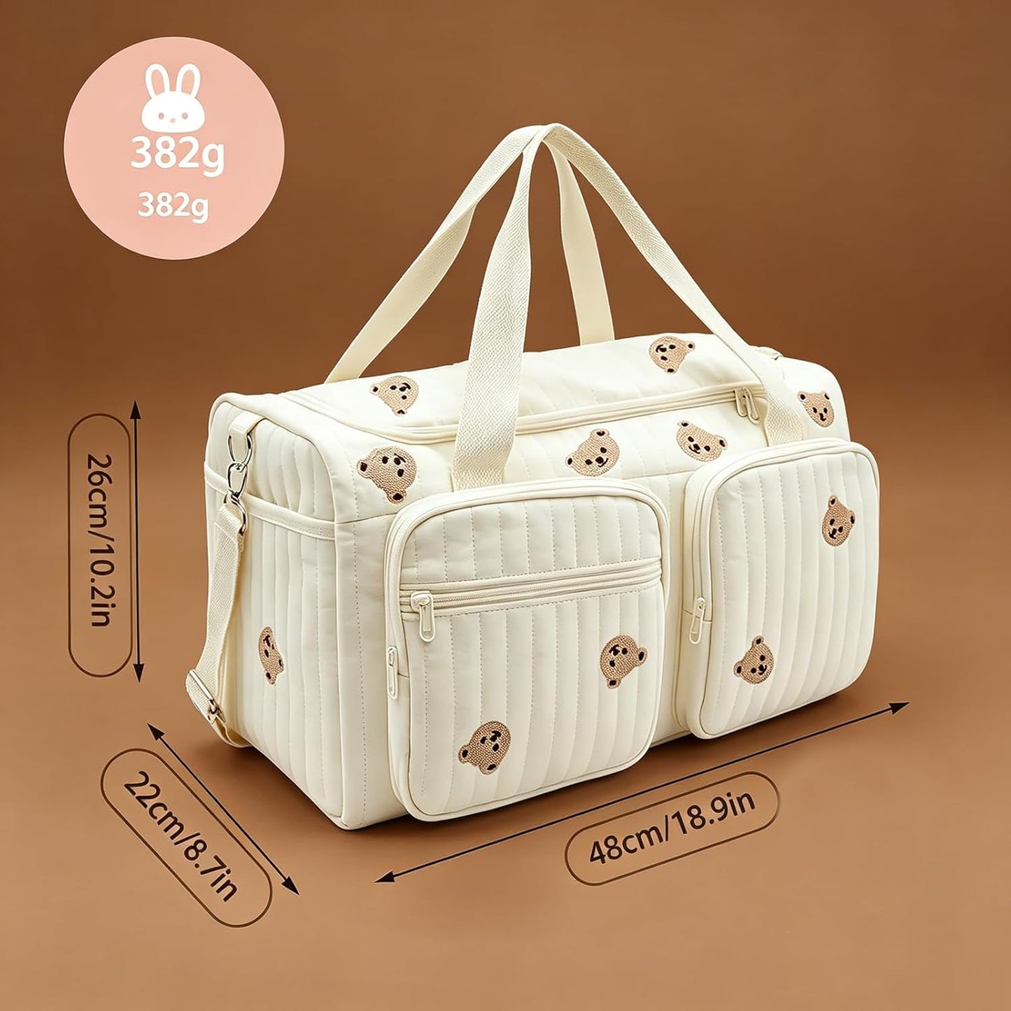 Wickeltasche mit Feuchttuchfach