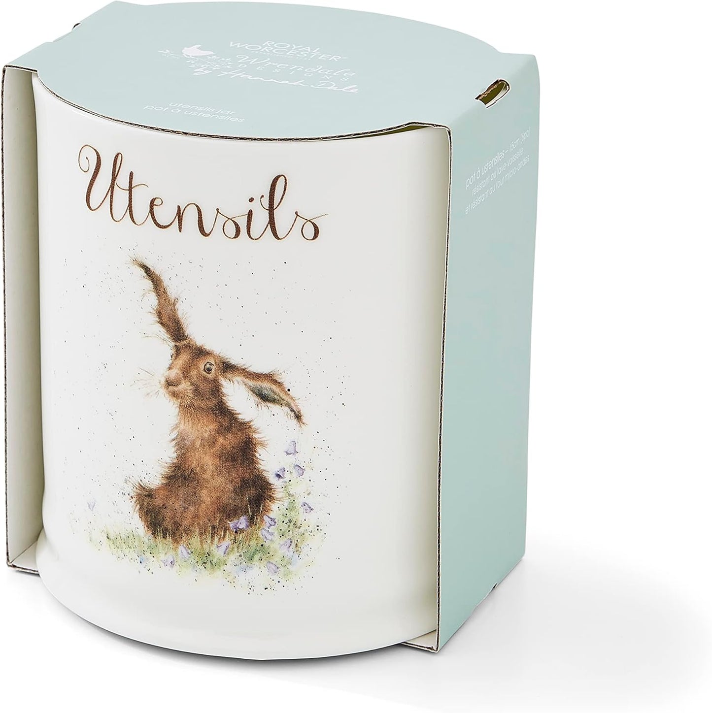 Utensilienglas mit Hasen-Motiv, Einzeln