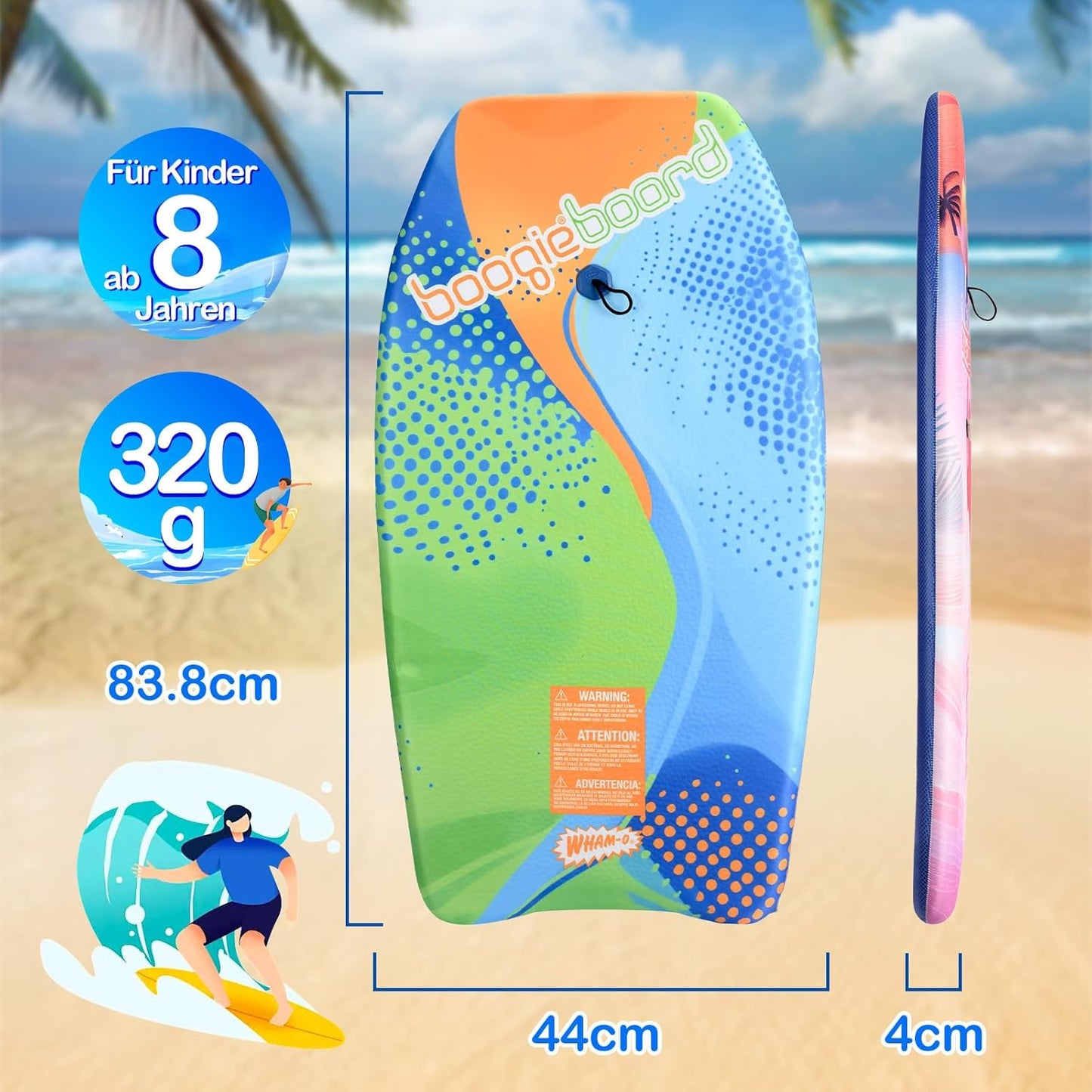 2er-Set Bodyboard, FLAMCURVE