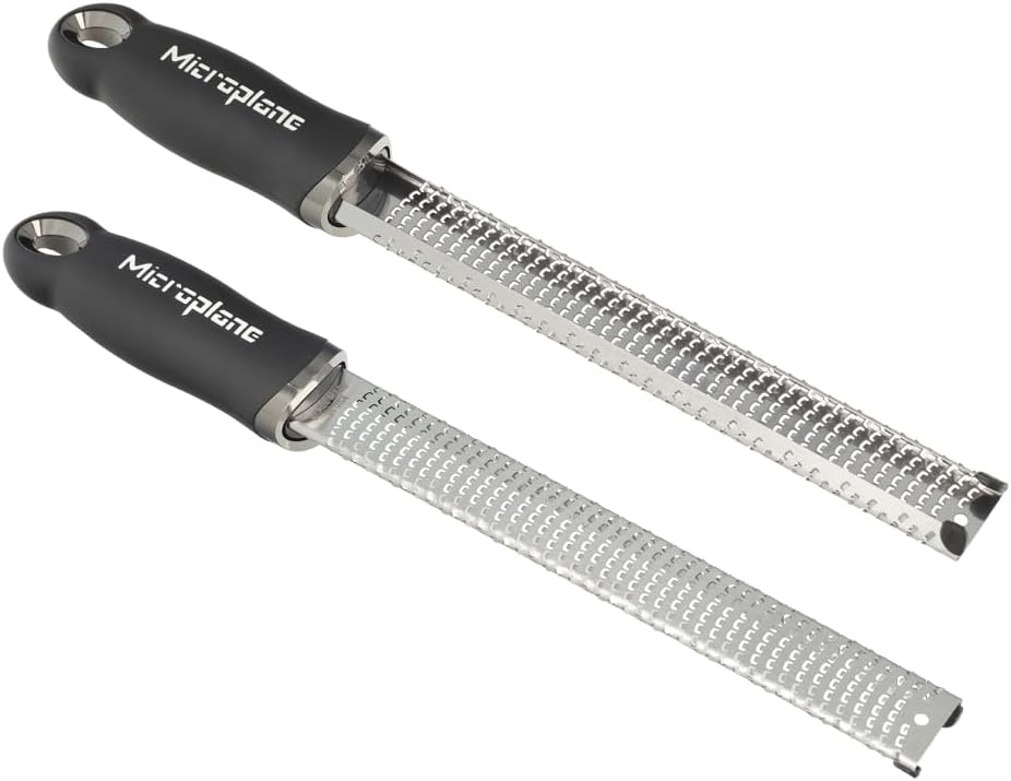 Zester Küchenreibe, ca. 325 x 35 x 30 mm Schwarz