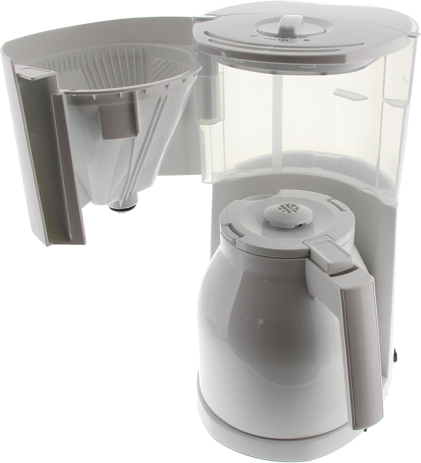 Enjoy 1017-05 Filterkaffeemaschine mit Thermokanne, Weiss, Thermkanne, Single