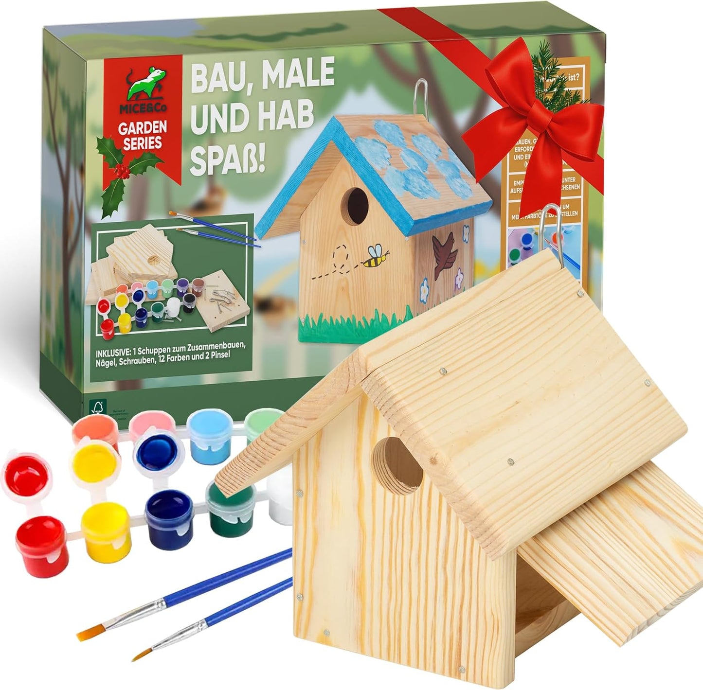 DIY Vogelhaus-Bausatz zum Bemalen