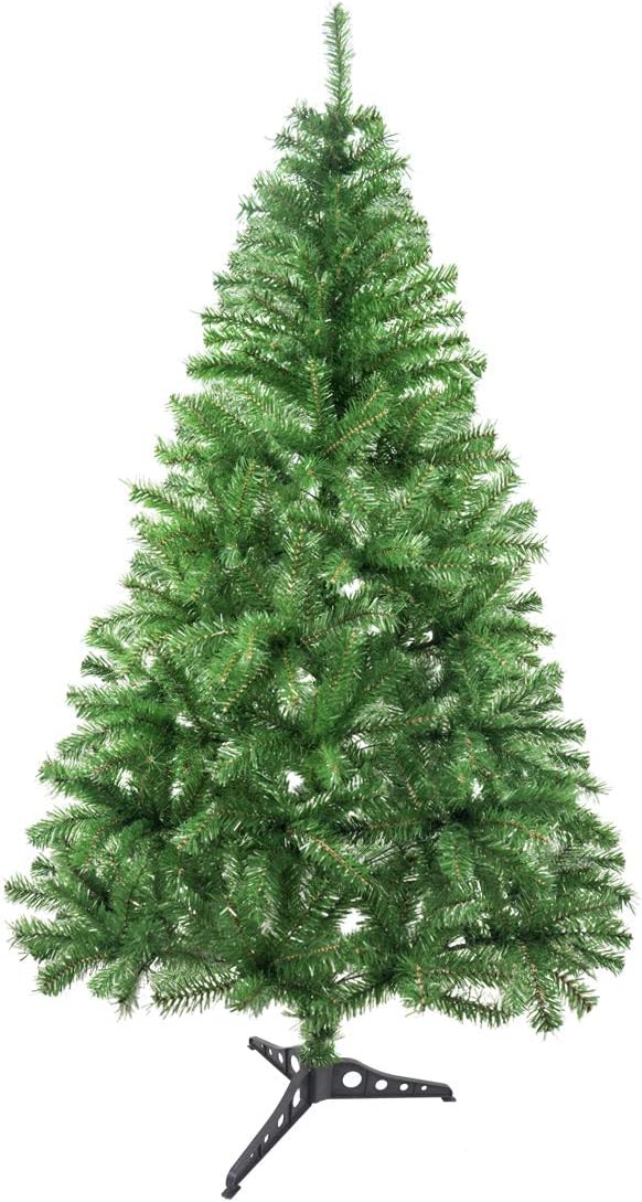 Künstlicher Weihnachtsbaum mit 184 Spitzen, 120 cm Glitzergrün