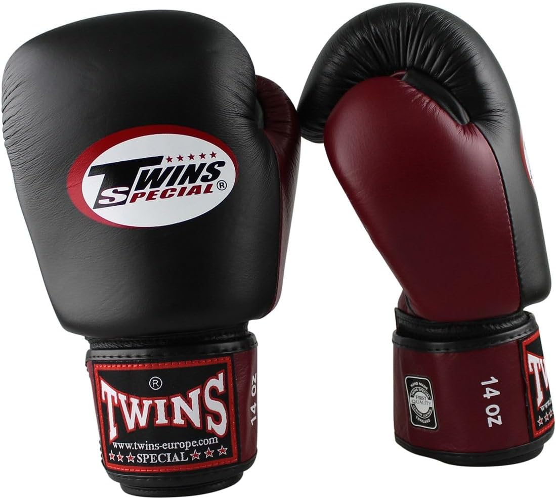 Boxhandschuhe BGVL-3, Schwarz/Weinrot 12 oz