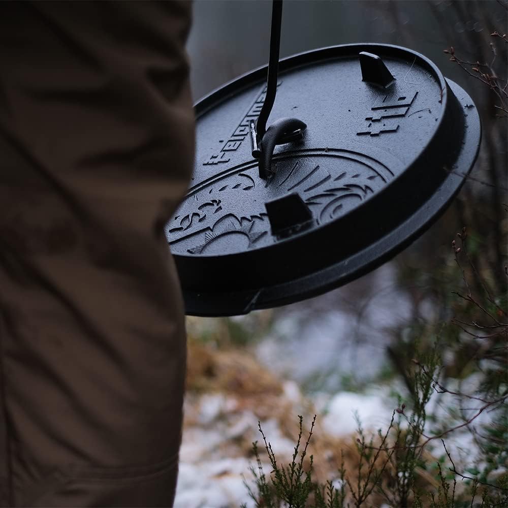 Dutch Oven Set mit Deckelheber und Standfüssen