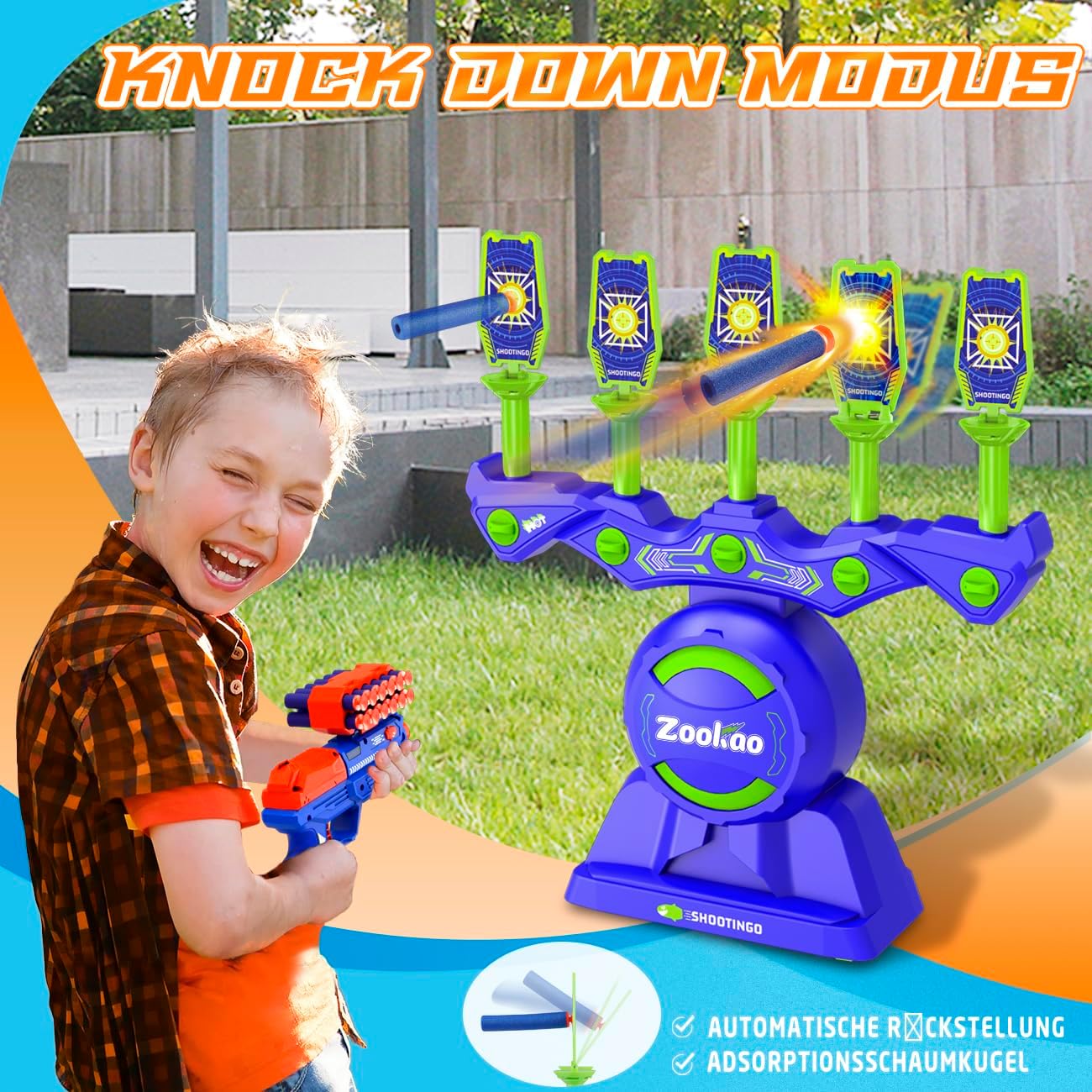 Hover Spielzeug Pistole für Zielscheiben, Blau