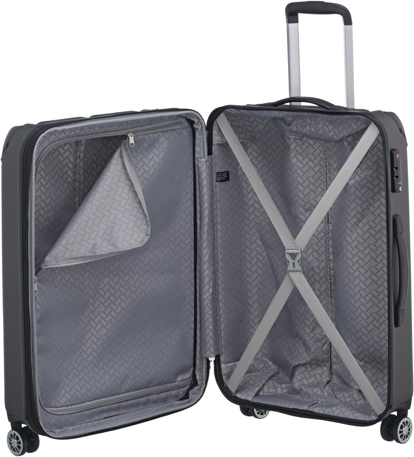 City 4-Rollen Kofferset 2tlg., Anthrazit Koffer-Set (L/M)