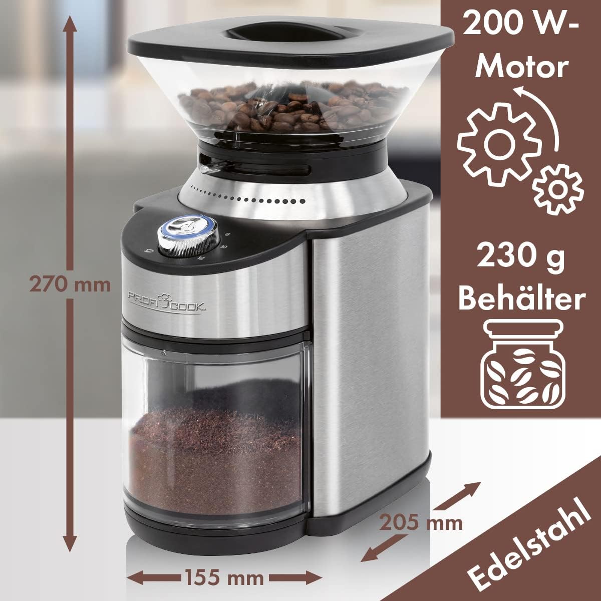 Kaffeemühle PC-EKM 1205