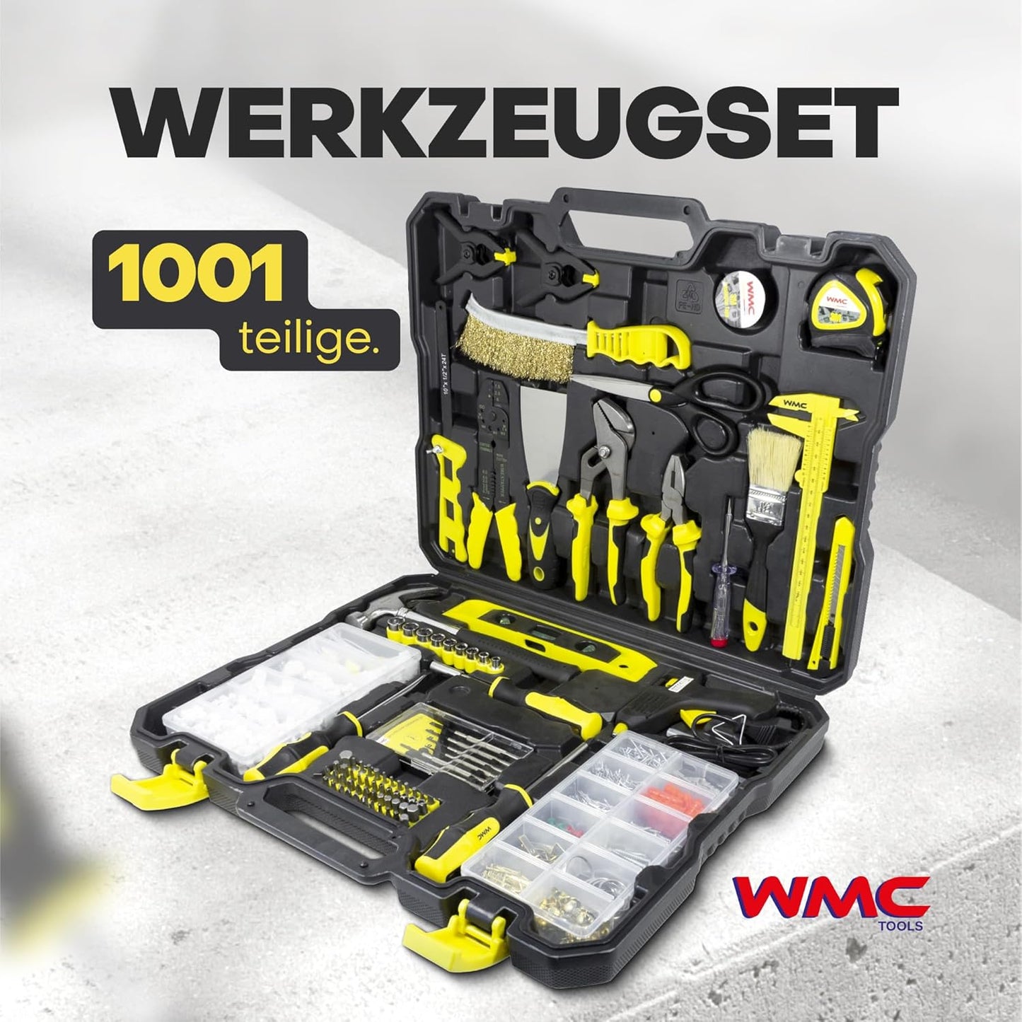 1001-teiliges Werkzeug-Komplettset im Koffer, Blau