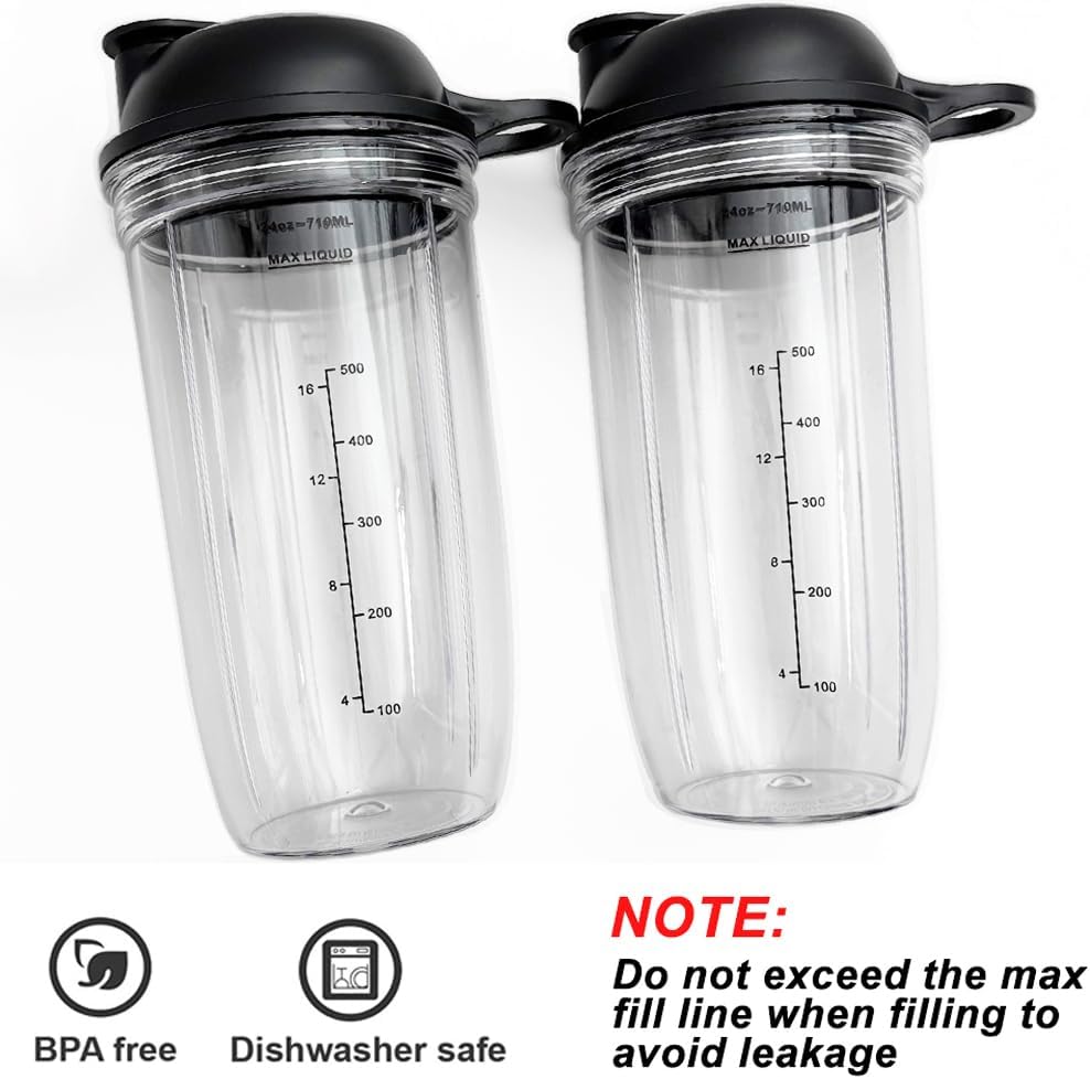 Mixer Becher-Set, Becher mit Deckel