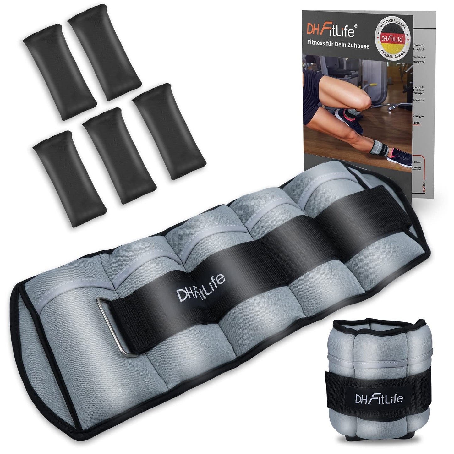 Verstellbare Fussgelenk-Gewichtsmanschetten 2er-Set, 4,5KG X 2