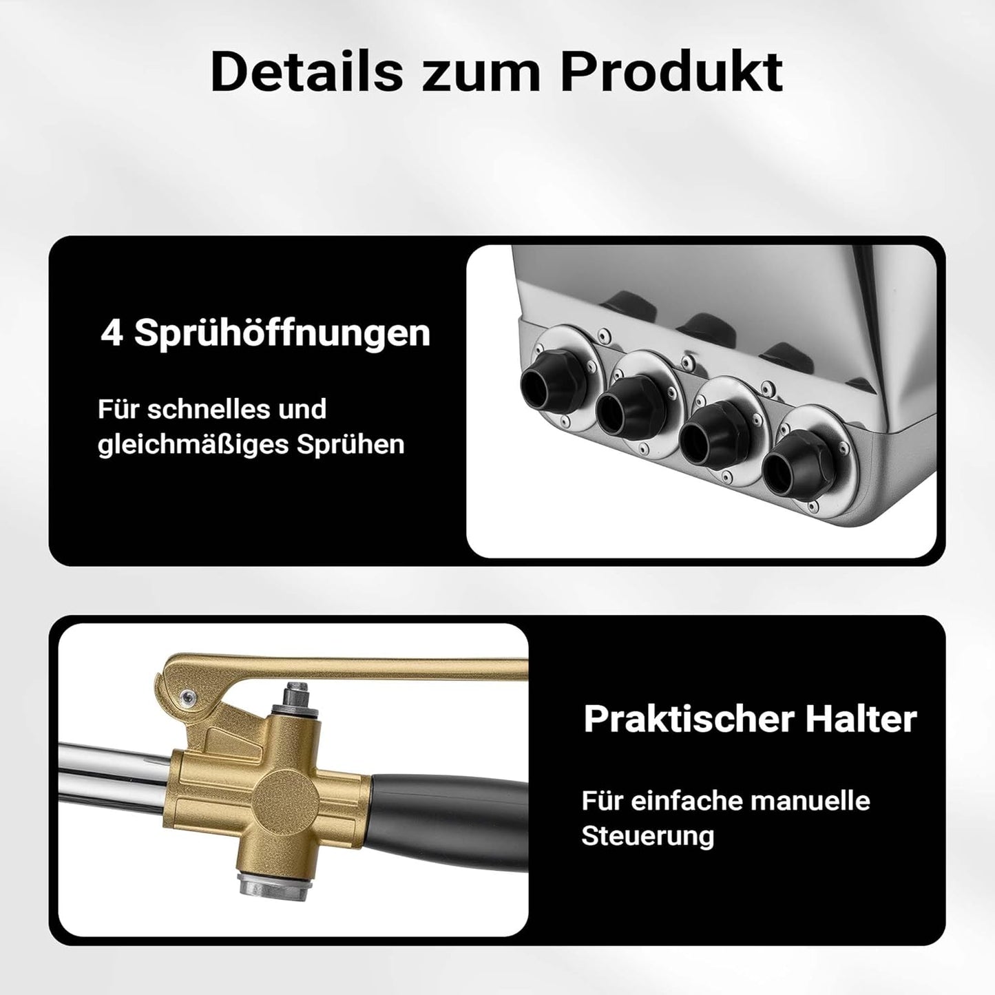 Verputzmaschine mit Putzpistole und Trichter