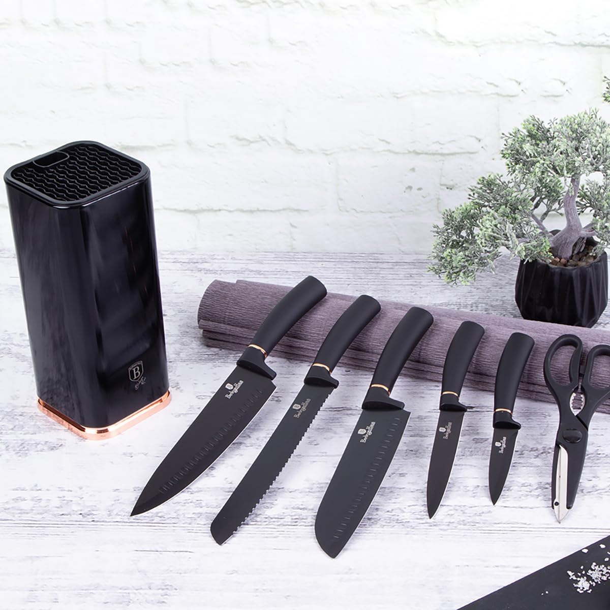 KNIFE SET WITH STAND BERLINGER HAUS BH-2422