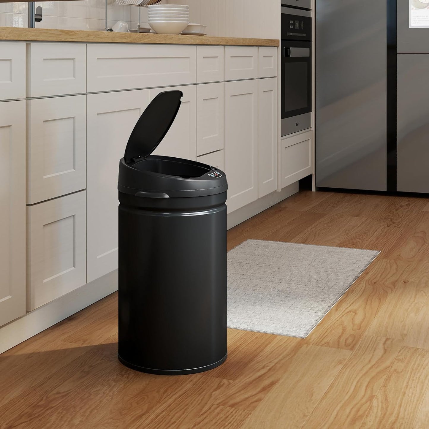 Automatischer Sensor-Mülleimer, 30 L Schwarz