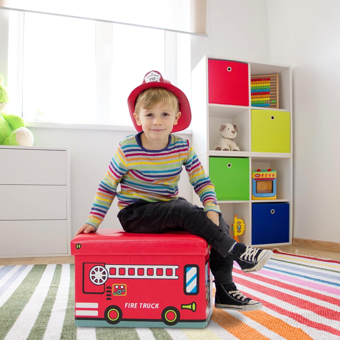 Faltbare Spielzeugkiste, Fire Truck