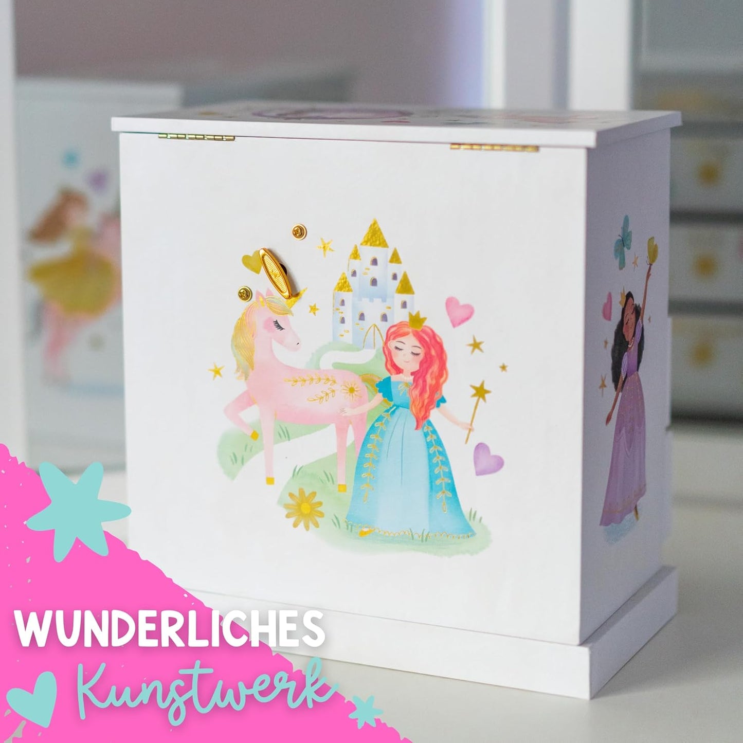 Musikalische Kinderspieluhr mit Spiegel, Perfekte Prinzessin