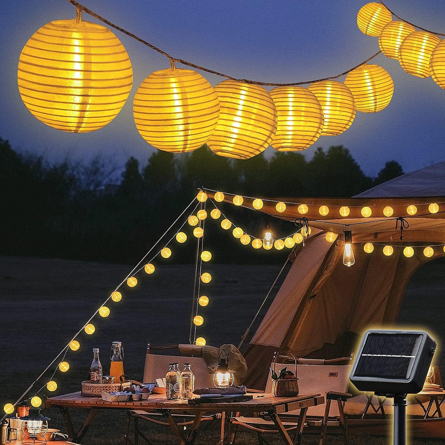 Solar-LED-Lichterkette, 10m