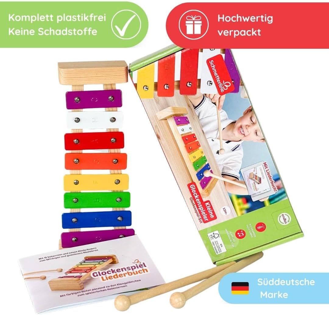 Glockenspiel mit Notenheft