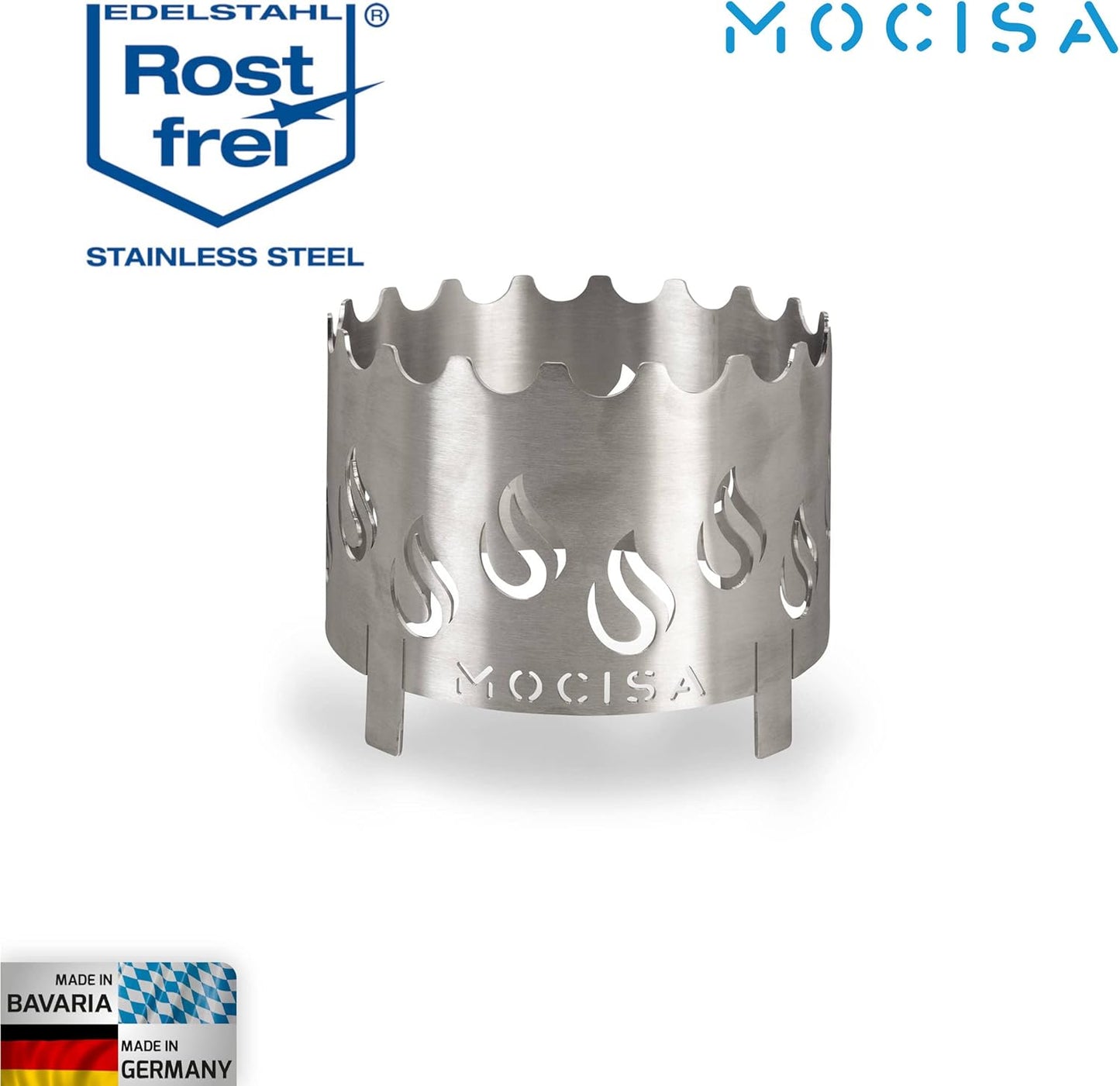 Wokaufsatz für Feuerplatte, Wokaufsatz Ø20cm Edelstahl